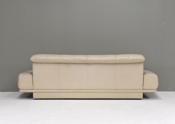 Image 1 of Rolf Benz 3-seat sofa in Ivory Cream Leather - Germany, circa 1980-1990