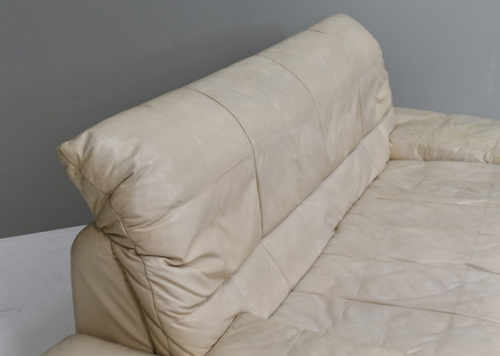 Image 1 of Rolf Benz 3-seat sofa in Ivory Cream Leather - Germany, circa 1980-1990