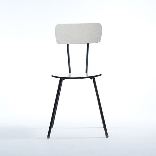 Midcentury Chair In Metal & Formica, Kovona Czechoslovakia 1960s