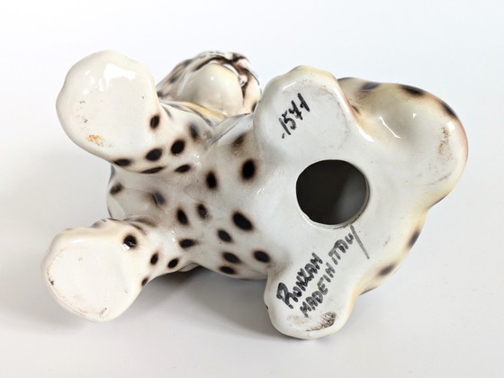 Image 1 of Porcelain Leopard Figurine | Ronzan Italia | 1960'S