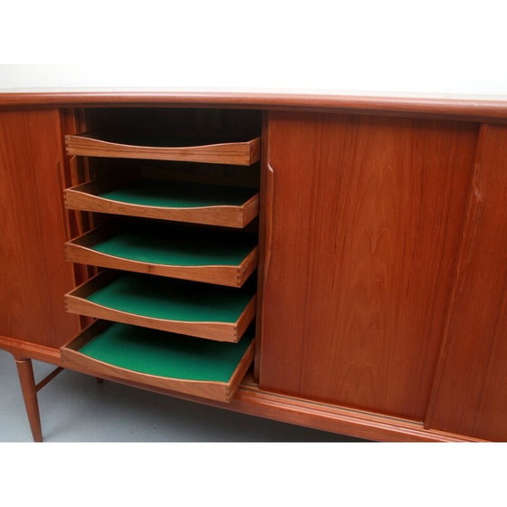Image 1 of Vintage sidebaord in teak with sliding doors by Axel Christensen for Aco Möbler, 1960s