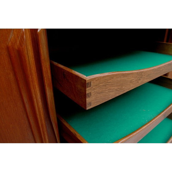 Image 1 of Vintage sidebaord in teak with sliding doors by Axel Christensen for Aco Möbler, 1960s