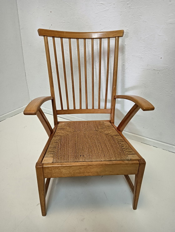 Image 1 of Rattan vintage armchair
