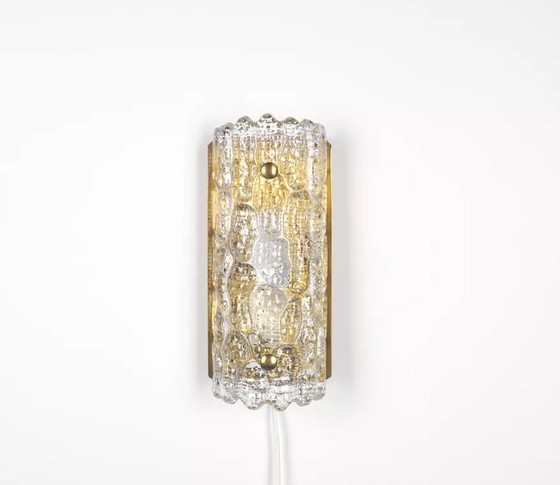 Image 1 of Glass Design Wall Lamp Gefion, Orrefors 1960's