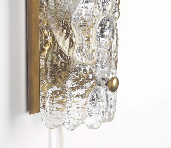 Image 1 of Glass Design Wall Lamp Gefion, Orrefors 1960's