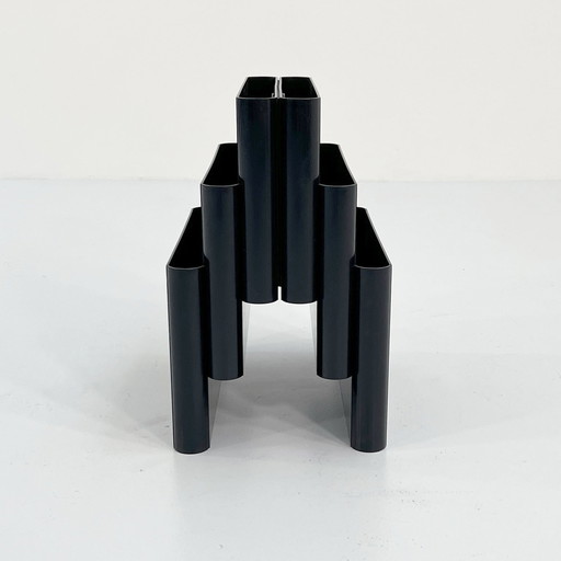 Black Magazine Rack By Giotto Stoppino For Kartell, 1970S