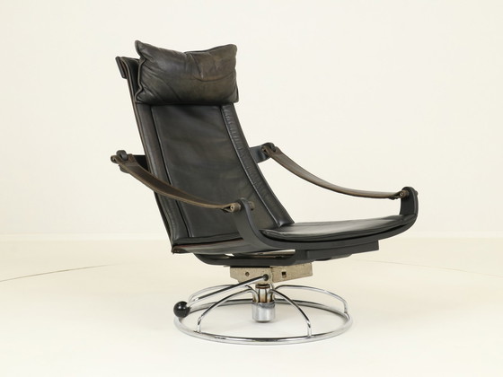 Image 1 of Swivel Lounge Chair By Ake Fribytter For Nelo Mobler, Denmark 1970S