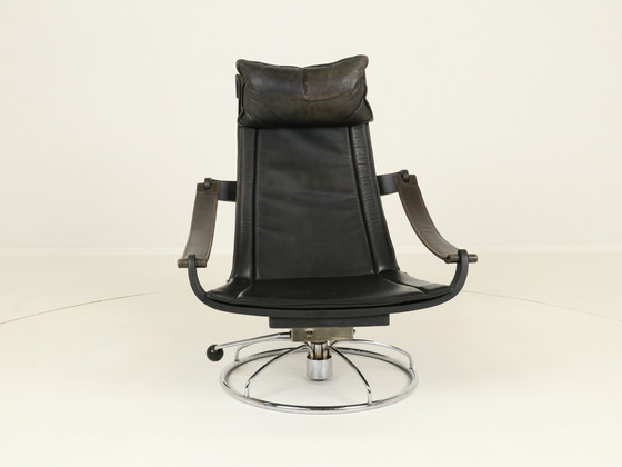 Image 1 of Swivel Lounge Chair By Ake Fribytter For Nelo Mobler, Denmark 1970S