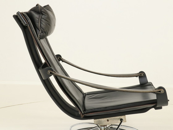 Image 1 of Swivel Lounge Chair By Ake Fribytter For Nelo Mobler, Denmark 1970S
