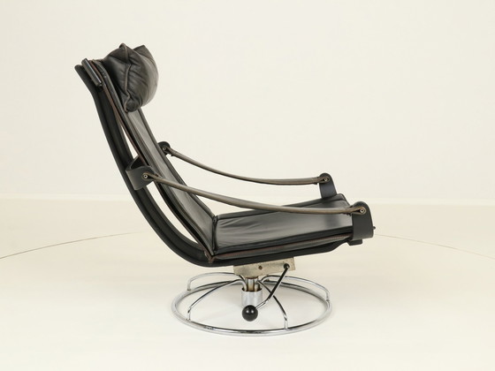 Image 1 of Swivel Lounge Chair By Ake Fribytter For Nelo Mobler, Denmark 1970S