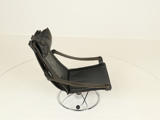 Image 1 of Swivel Lounge Chair By Ake Fribytter For Nelo Mobler, Denmark 1970S