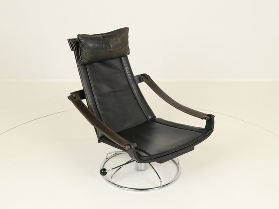 Image 1 of Swivel Lounge Chair By Ake Fribytter For Nelo Mobler, Denmark 1970S