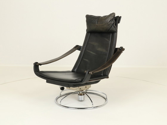 Image 1 of Swivel Lounge Chair By Ake Fribytter For Nelo Mobler, Denmark 1970S