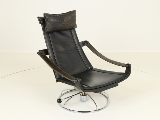 Image 1 of Swivel Lounge Chair By Ake Fribytter For Nelo Mobler, Denmark 1970S