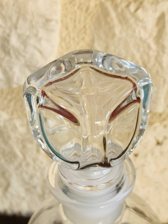 Image 1 of Decantador de whisky de cristal con 6 vasos de Luigi Bormioli, década de 1970, juego de 7
