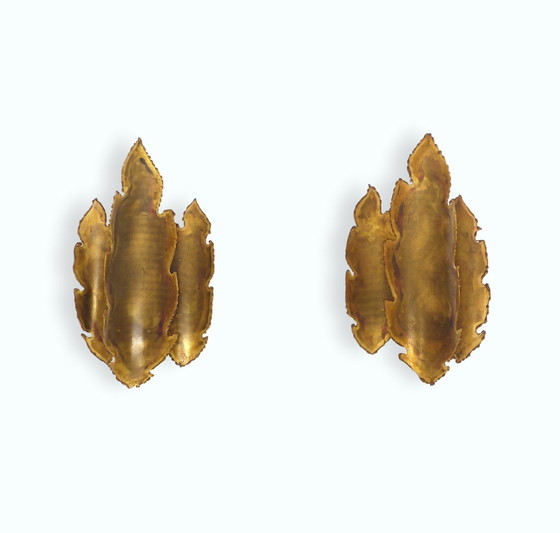 Image 1 of Pair Of Brutalist Wall Lights Svend Aage Holm Sørensen Denmark 1960
