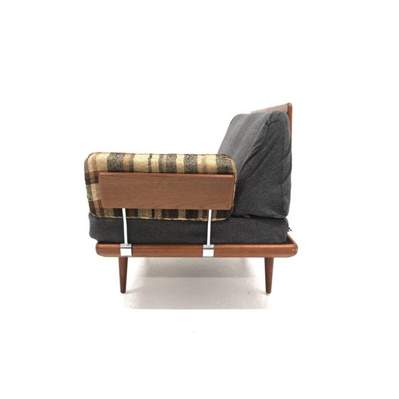 Image 1 of Vintage "Minerva" teak and fabric daybeds by Peter Hvidt and Orla Mölgaard Nielsen for France et fils, Denmark 1960