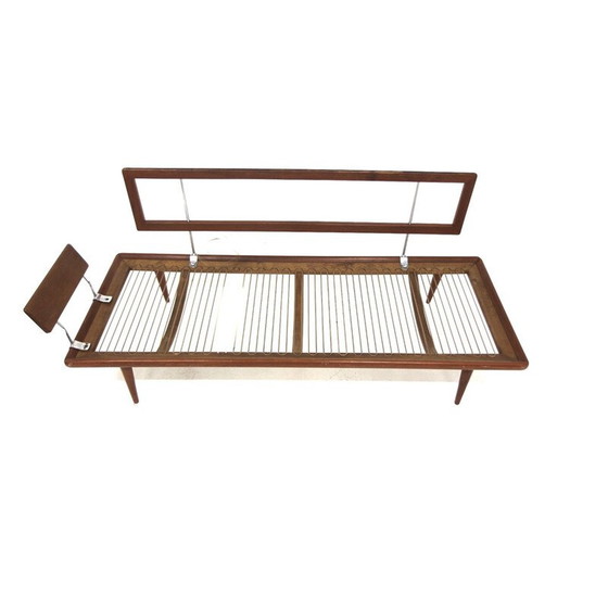 Image 1 of Vintage "Minerva" teak and fabric daybeds by Peter Hvidt and Orla Mölgaard Nielsen for France et fils, Denmark 1960