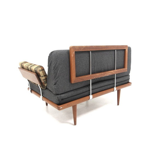 Image 1 of Vintage "Minerva" teak and fabric daybeds by Peter Hvidt and Orla Mölgaard Nielsen for France et fils, Denmark 1960