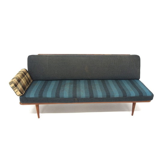 Image 1 of Vintage "Minerva" teak and fabric daybeds by Peter Hvidt and Orla Mölgaard Nielsen for France et fils, Denmark 1960