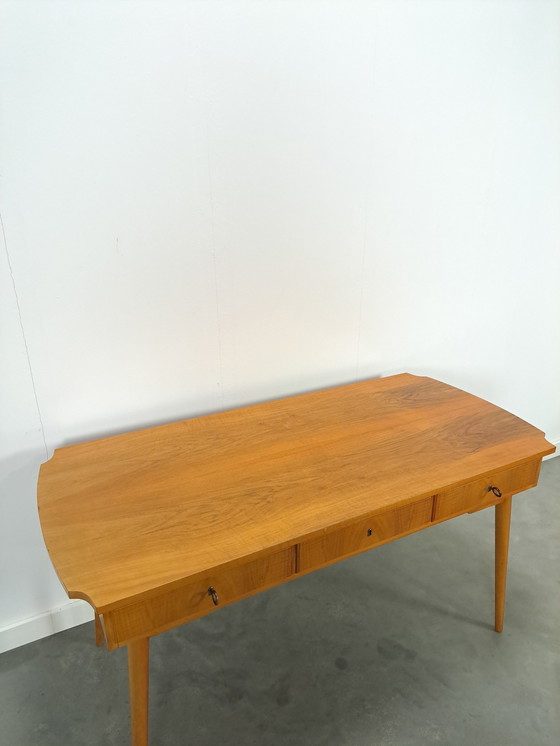 Image 1 of Veneer Desk With Drawers