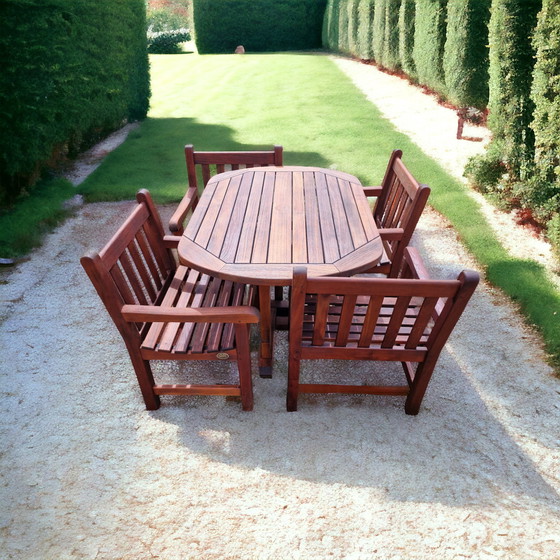 Image 1 of Teak & Garden set Canterbury chairs / Warwick table