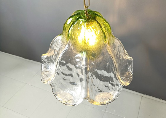 Image 1 of Vintage glass pendant light