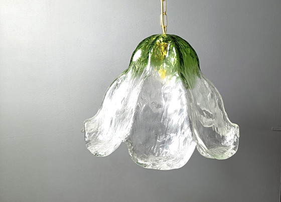 Image 1 of Vintage glass pendant light