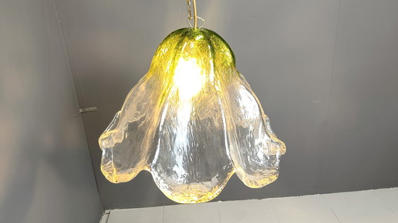 Image 1 of Vintage glass pendant light