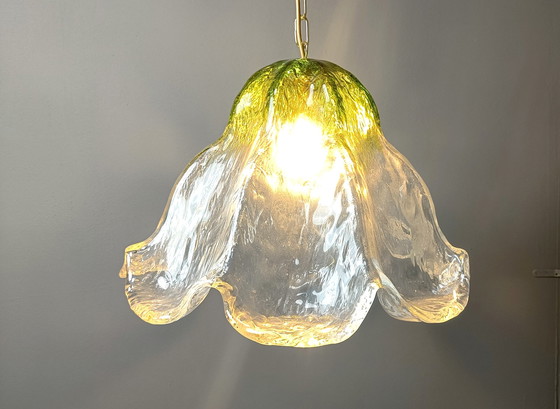 Image 1 of Vintage glass pendant light