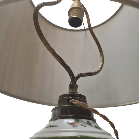 Image 1 of Antica lampada da tavolo in porcellana cinese, inizio XX secolo