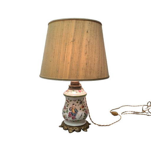 Old Chinese Porcelain Table Lamp, Early 20th Century