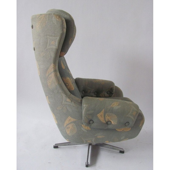 Image 1 of Vintage swivel grey armchair by UP Závody Rousínov, Czechoslovakia 1970s
