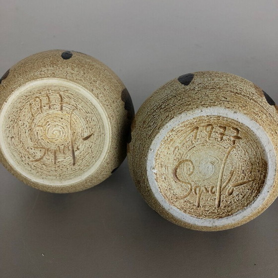 Image 1 of Set of 3 vintage vases sculptures by Peter Müller for Sgrafo, Germany 1970