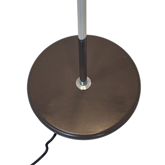 Image 1 of Philips - Floor lamp with three adjustable spots - Chrome and Brown shades - Dutch design