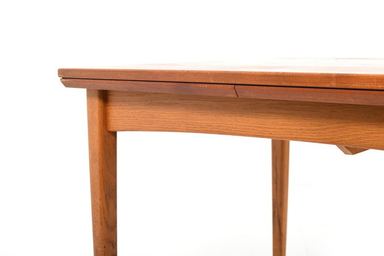 Image 1 of Mid-Century Danish Teak and Oak Dining Table