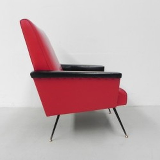 Image 1 of Fauteuil vintage en skaï