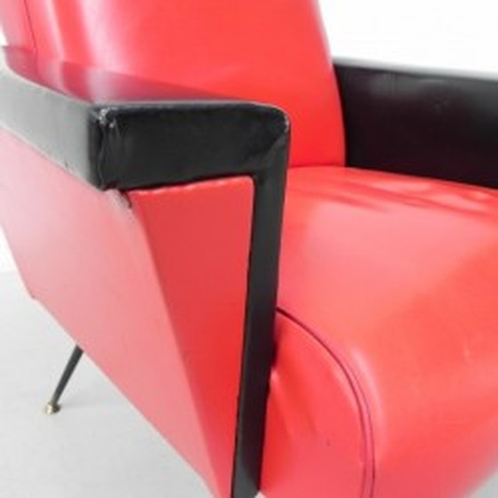 Image 1 of Fauteuil vintage en skaï