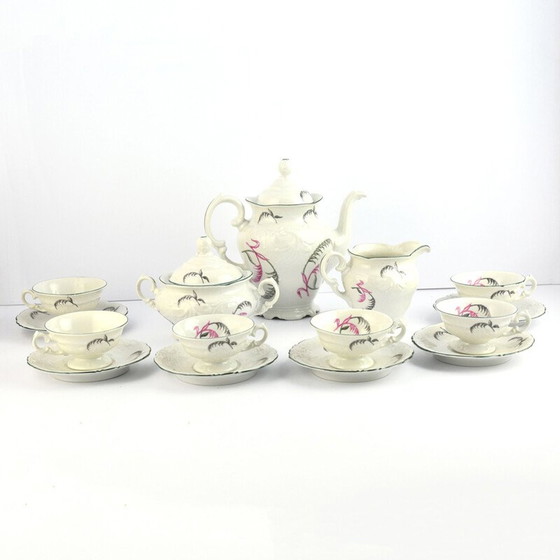 Image 1 of Vintage Wałbrzych porcelain coffee set, Poland 1970