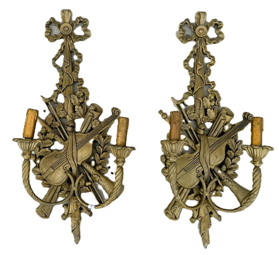 Image 1 of Pair Of Wall Lights