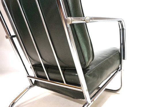 Image 1 of Sillón Art Déco de acero tubular al estilo de Gilbert Rhode Troy Sunshade, 1930