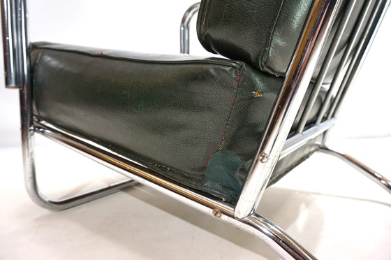 Image 1 of Sillón Art Déco de acero tubular al estilo de Gilbert Rhode Troy Sunshade, 1930