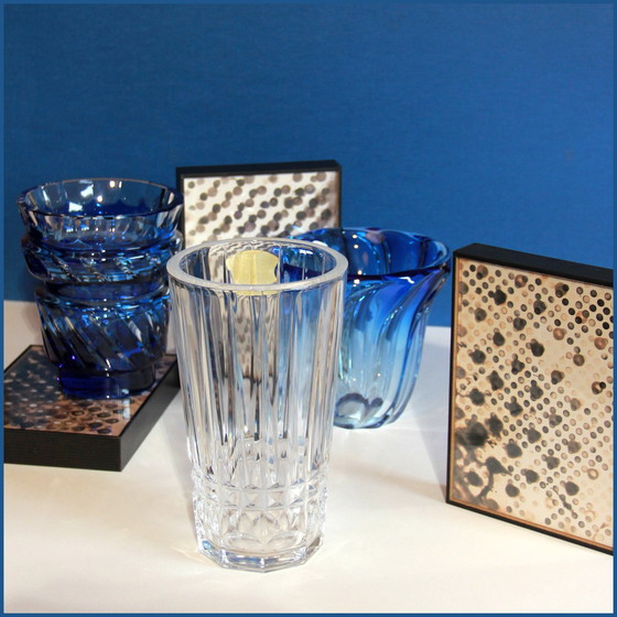 Image 1 of 3x Val Saint Lambert crystal vases