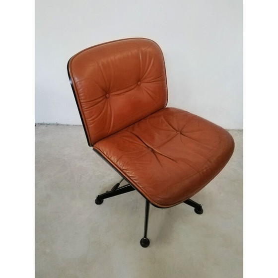 Image 1 of Vintage leather armchair by Ico Parisi for Mim
