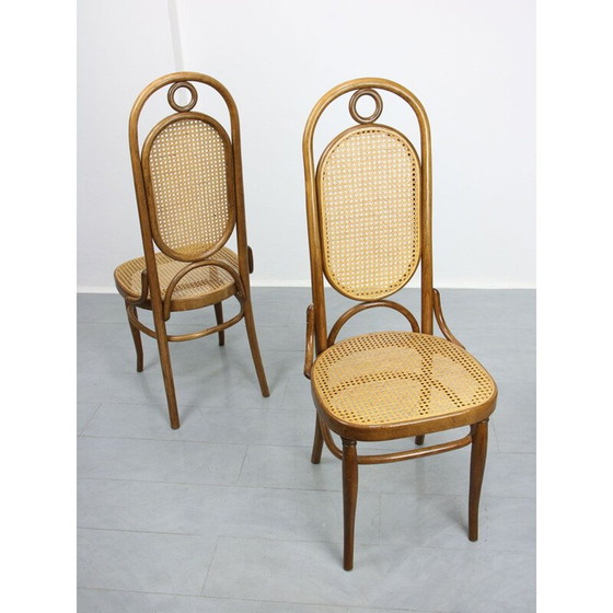 Image 1 of Pair of vintage Thonet 207R dining chairs