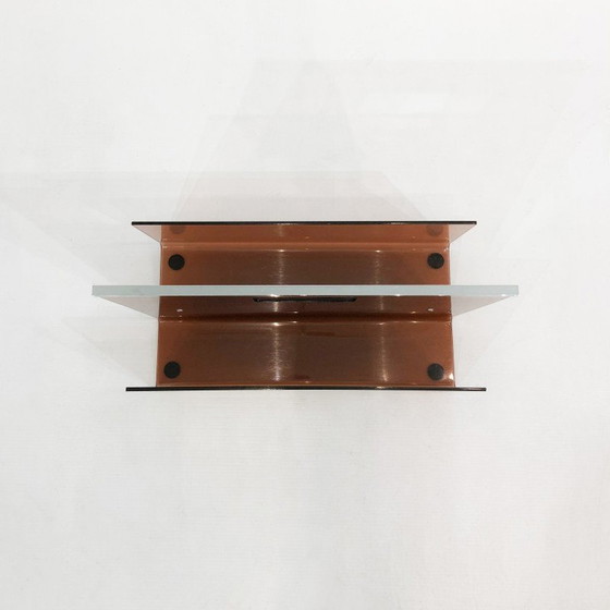 Image 1 of Vintage smoked acrylic magazine rack by Michel Dumas for Roche Bobois, France 1970