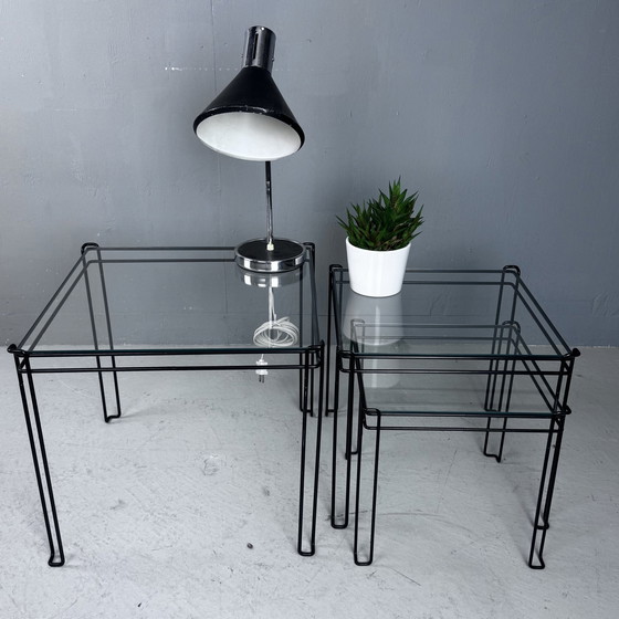 Image 1 of Minimalist Wire Steel Side Tables 3X