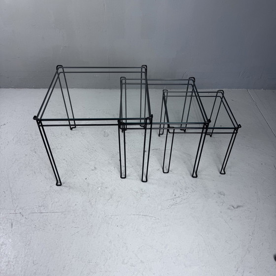 Image 1 of Minimalist Wire Steel Side Tables 3X