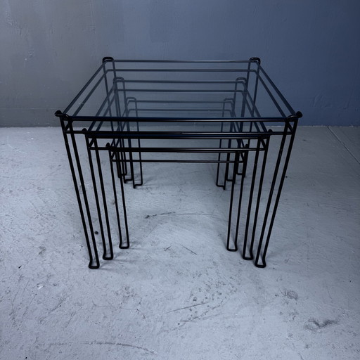 Minimalist Wire Steel Side Tables 3X