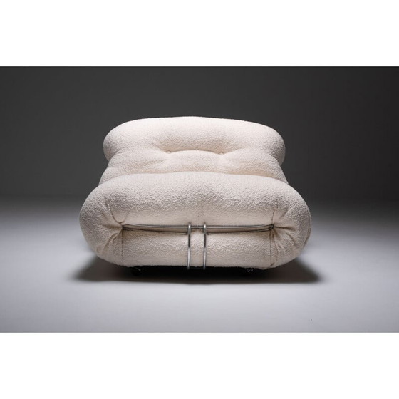 Image 1 of Poltrona vintage in lana bouclé di Scarpa Soriana, 1969